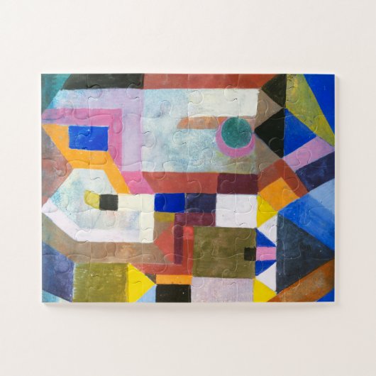 Kleurrijke architectuur van Paul Klee, Abstracte k Legpuzzel (Horizontaal)