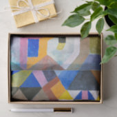 Kleurrijke architectuur van Paul Klee, Abstracte k Tissuepapier (Geschenk)