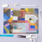 Kleurrijke architectuur van Paul Klee, Abstracte k Tissuepapier (Craft)