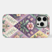 Kleurrijke Argyle pastel Pasen/Lente iPhone Hoesje (Achterkant horizontaal)