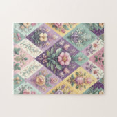 Kleurrijke Argyle pastel Pasen/Lente Legpuzzel (Horizontaal)