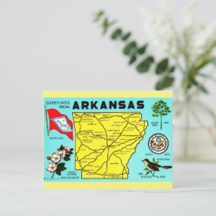 Kleurrijke Arkansas  Kaart Briefkaart
