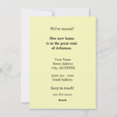 Kleurrijke Arkansas Kaart Verhuisaankondiging (Achterkant)