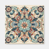 Kleurrijke Art Deco Design Magneet (Voorkant)