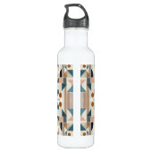 Kleurrijke Art Deco Design Waterfles (Achterkant)