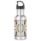 Kleurrijke Art Deco Design Waterfles (Achterkant)