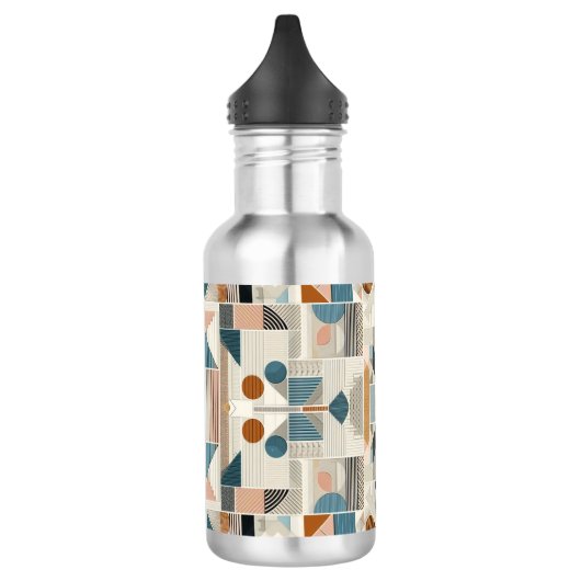 Kleurrijke Art Deco Design Waterfles (Links)