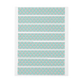 Kleurrijke Art Deco Fan Adreslabel Wikkel (Vel)