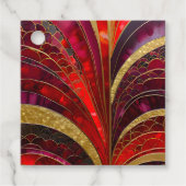 Kleurrijke Art Deco Gift Labels (Voorkant)