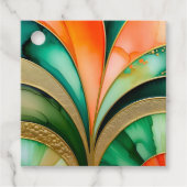 Kleurrijke Art Deco Gift Labels (Voorkant)