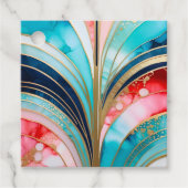 Kleurrijke Art Deco Gift Labels (Voorkant)