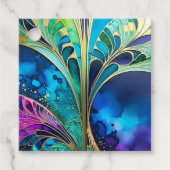 Kleurrijke Art Deco Gift Labels (Voorkant)