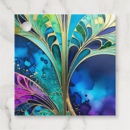 Kleurrijke Art Deco Gift Labels