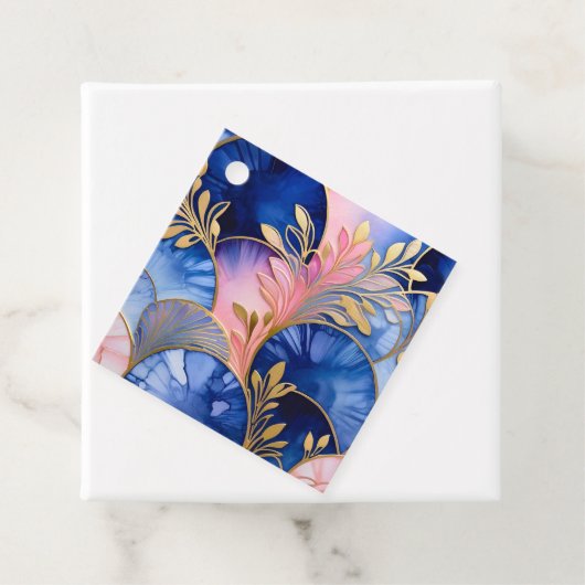 Kleurrijke Art Deco Gift Labels (In situ)