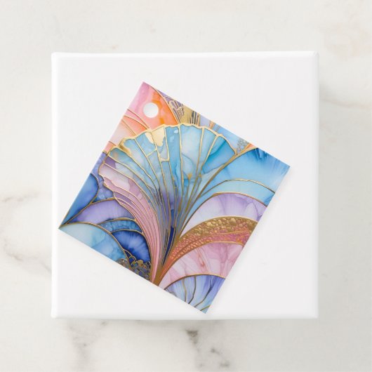 Kleurrijke Art Deco Gift Labels (In situ)