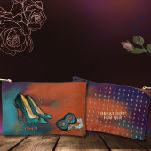 Kleurrijke Art Deco hoge hakken Etui