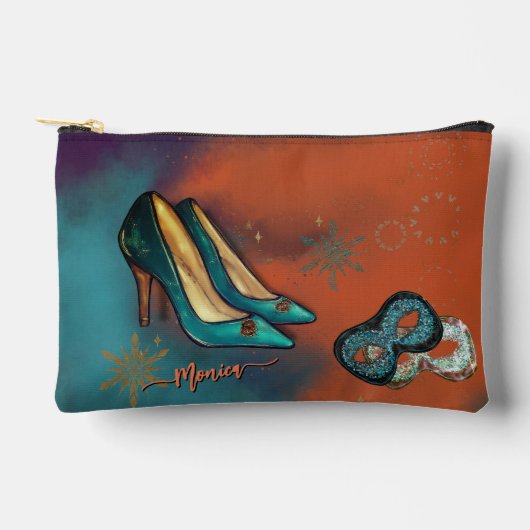 Kleurrijke Art Deco hoge hakken Etui (Voorkant)