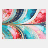 Kleurrijke Art Deco inpakpapier vellen (Voorkant 2)