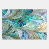 Kleurrijke Art Deco inpakpapier vellen (Voorkant)