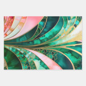 Kleurrijke Art Deco inpakpapier vellen (Voorkant)