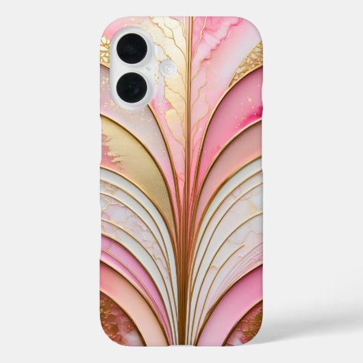 Kleurrijke Art Deco iPhone hoesje (Achterkant)