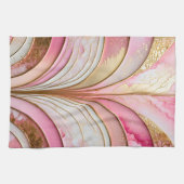 Kleurrijke Art Deco keukenhanddoek (Horizontaal)