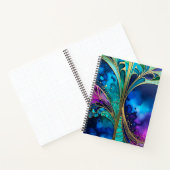 Kleurrijke Art Deco Spiral Notitieboek (Binnen)