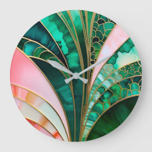 Kleurrijke Art Deco wandklok