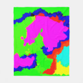 Kleurrijke Art Multicolor Abstract Splash 2020 Fleece Deken (Voorkant)