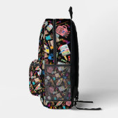 Kleurrijke Art Supplies Creatief patroon voor Kuns Bedrukte Rugzak (Rechts)