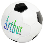 Kleurrijke Arthur naam, voetbal (Drie kwart)