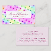 Kleurrijke artiest visitekaartje (Voorkant / Achterkant)