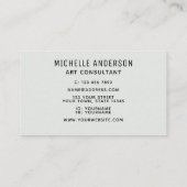 Kleurrijke Artist Consultant Visitekaartje (Achterkant)