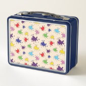 Kleurrijke Artist Palette verf splatter inkt splas (Achterkant)