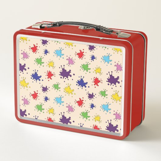 Kleurrijke Artist Palette verf splatter inkt splas (Achterkant)