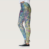 Kleurrijke artistieke funky patroon en geweven ver leggings (Links)