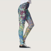 Kleurrijke artistieke funky patroon en geweven ver leggings (Rechts)