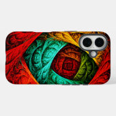 Kleurrijke Artistieke Moderne Abstracte Kunstpatro Case-Mate iPhone Case (Achterkant (horizontaal))