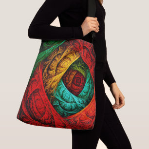 Kleurrijke Artistieke Moderne Abstracte Kunstpatro Crossbody Tas