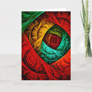 Kleurrijke Artistieke Moderne Abstracte Kunstpatro Kaart