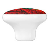 Kleurrijke Artistieke Moderne Abstracte Kunstpatro Keramische Knop (Zijkant)