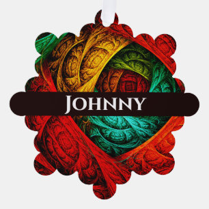 Kleurrijke Artistieke Moderne Abstracte Kunstpatro Ornament Kaart