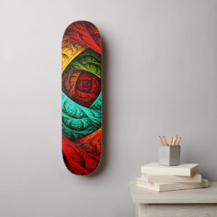 Kleurrijke Artistieke Moderne Abstracte Kunstpatro Persoonlijk Skateboard