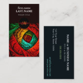 Kleurrijke Artistieke Moderne Abstracte Kunstpatro Visitekaartje (Voorkant / Achterkant)