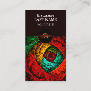 Kleurrijke Artistieke Moderne Abstracte Kunstpatro Visitekaartje