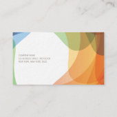 Kleurrijke artistieke visitekaartje (Achterkant)