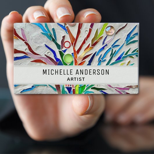 Kleurrijke Artist's Visitekaartje
