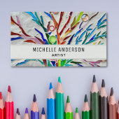 Kleurrijke Artist's Visitekaartje