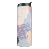 Kleurrijke artsensamenstelling penseelstreken thermosbeker (Gedraaid links)