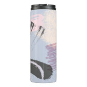 Kleurrijke artsensamenstelling penseelstreken thermosbeker (Achterkant)